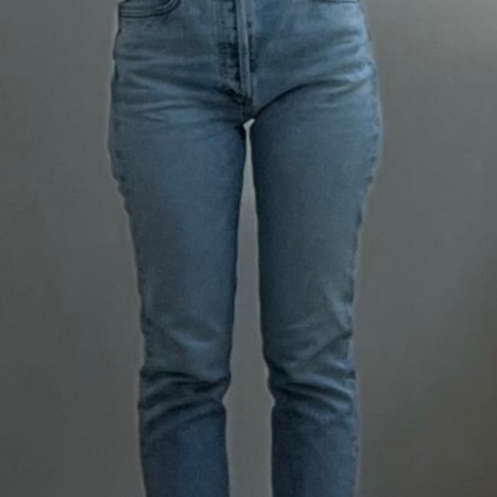 Agolde Riley High Rise Straight Crop - Picture 15 of 16